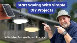 Kevin discussing solar lights and affordable DIY projects